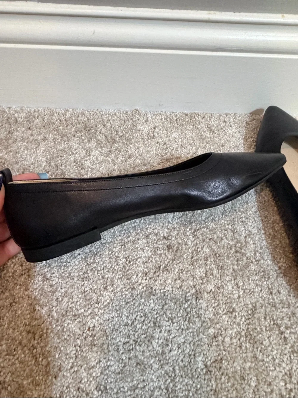 Everlane 40-Hour Flat Black Leather